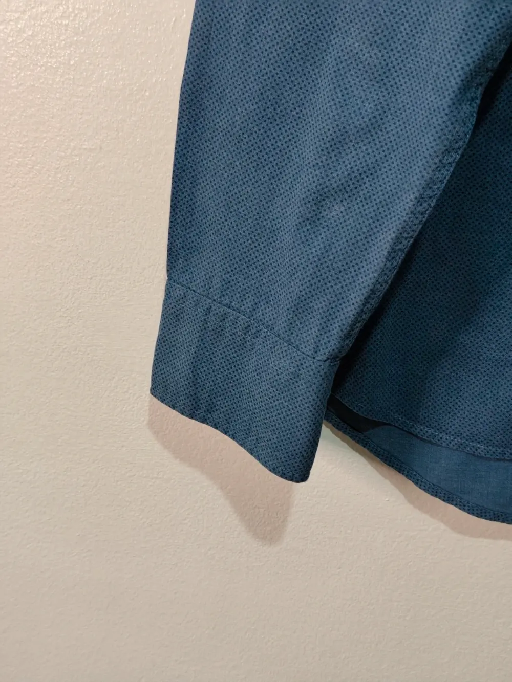 Camisa manga larga Tommy hilfiger azul microestampado talla XLnew york fit, foto 2