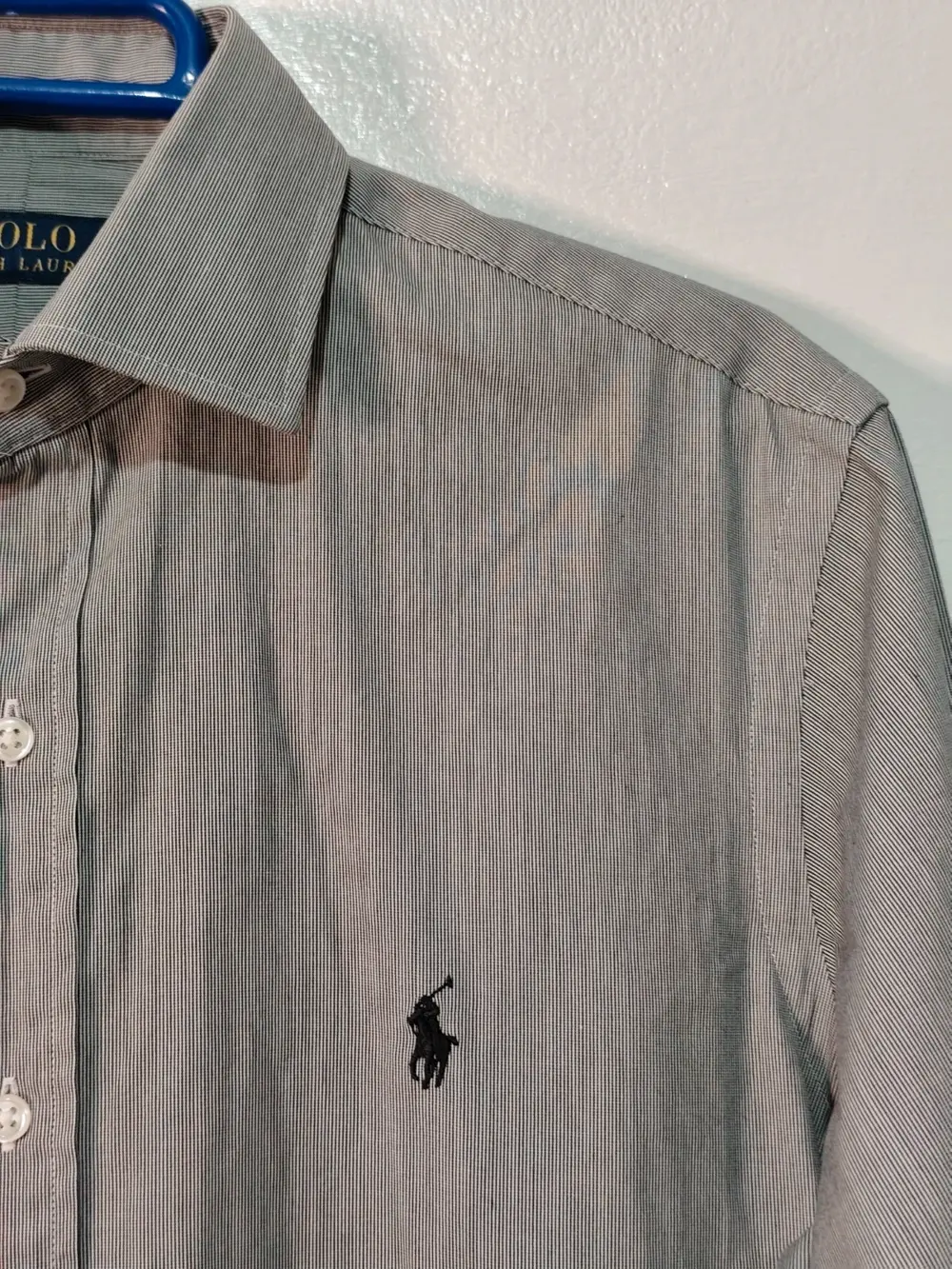 Camisa manga larga a rayas Polo Ralph Lauren talla 39 15V equivale a una M ver medidas, foto 3
