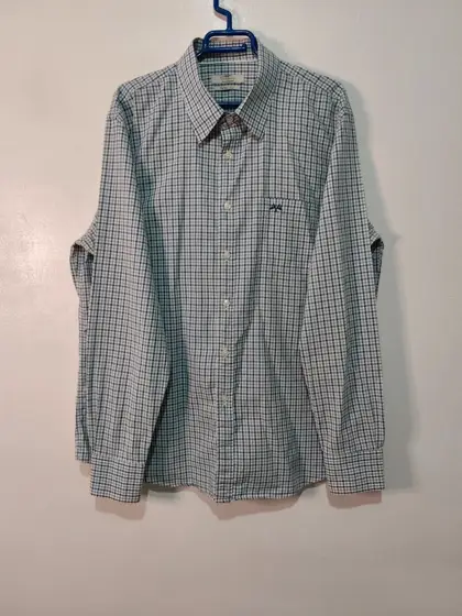 Camisa Thomas Burberry by Burberry cuadros vichy verde y azul XXL The Wilson Classic