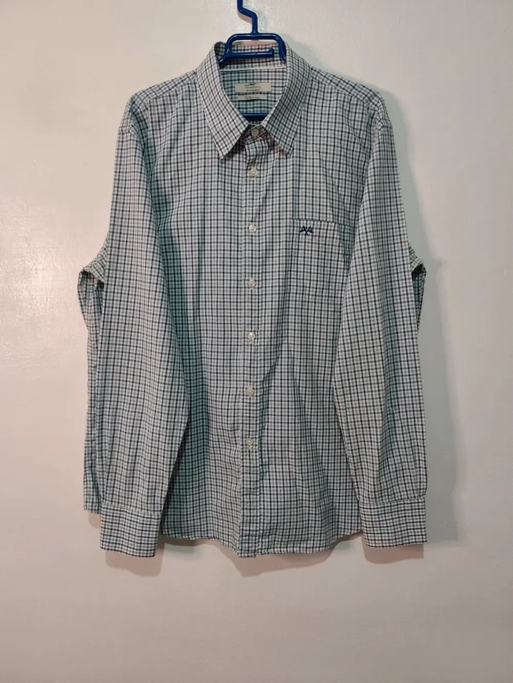 Camisa Thomas Burberry by Burberry cuadros vichy verde y azul XXL The Wilson Classic