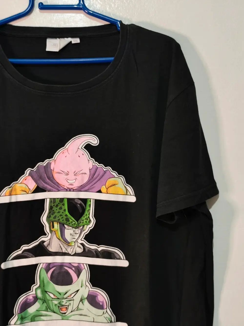 Camiseta Dragon Ball Z Villanos (Buu, Célula, Freezer, Vegeta) Talla XXL (Sirve para XL), foto 4