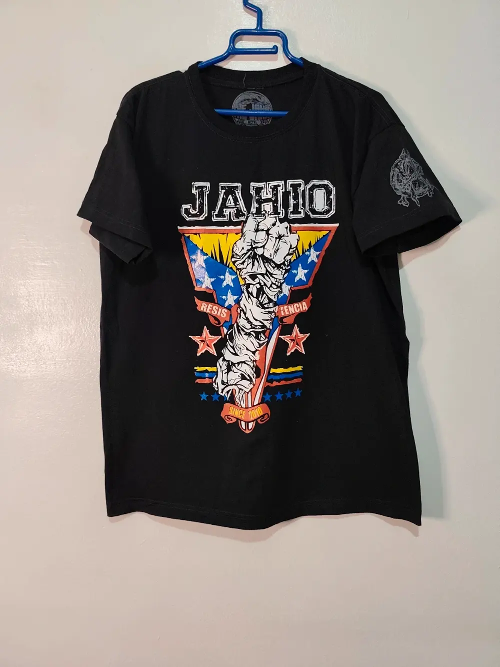 Csmiseta the jahio resistencia since 2010 surf metal wear made in venezuela talla L ver medidas