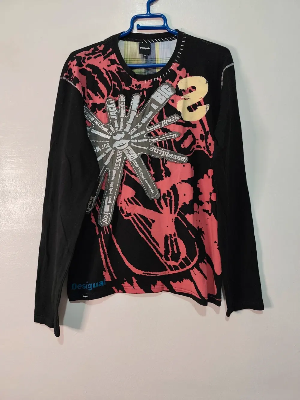 Camiseta manga larga Desigual talla M ver medidas