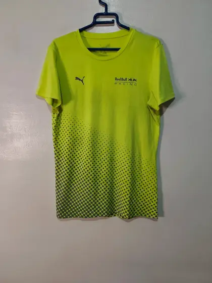 Camiseta Puma Red Bull Racing Verde Flúor F1 Talla M