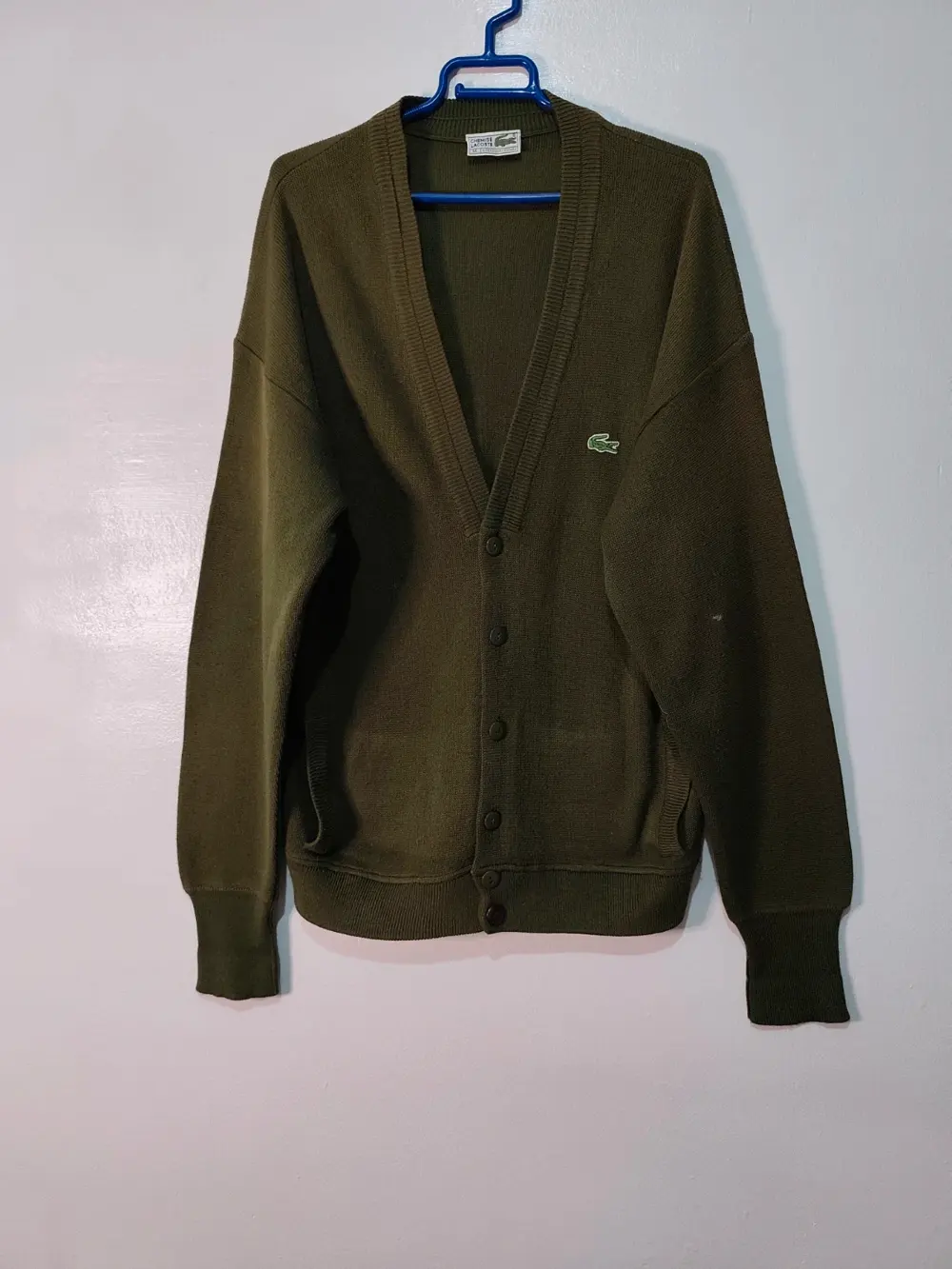 Jersey cárdigan vintage Lacoste talla M ver medidas