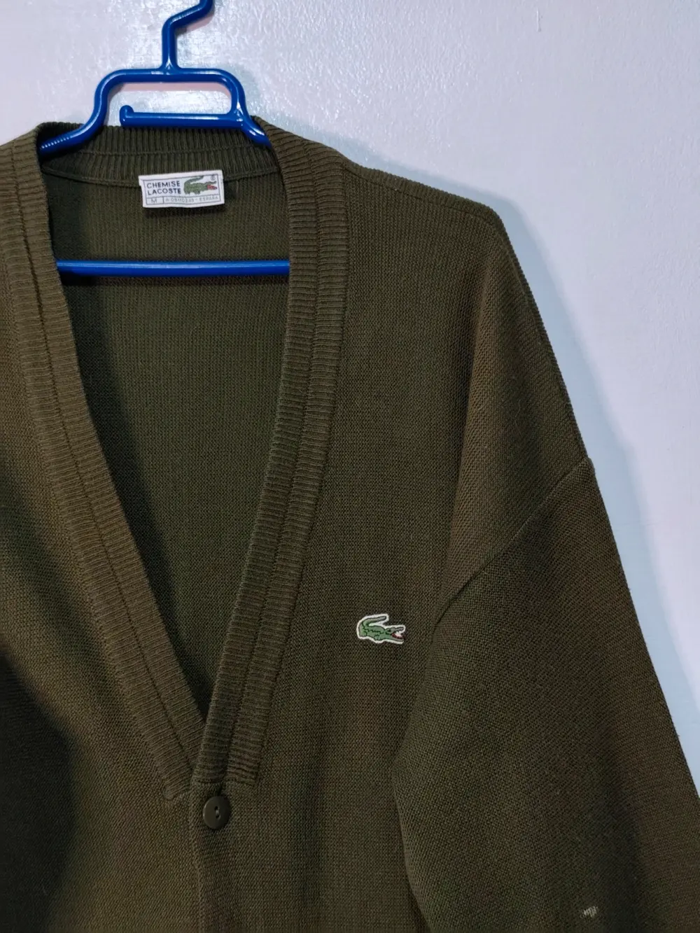 Jersey cárdigan vintage Lacoste talla M ver medidas, foto 4