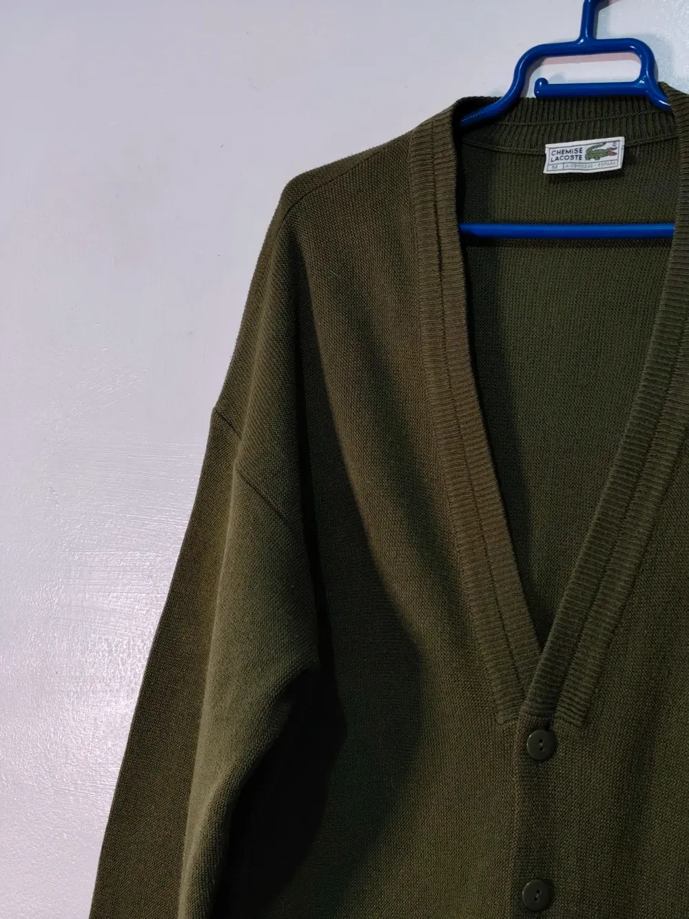 Jersey cárdigan vintage Lacoste talla M ver medidas, foto 5