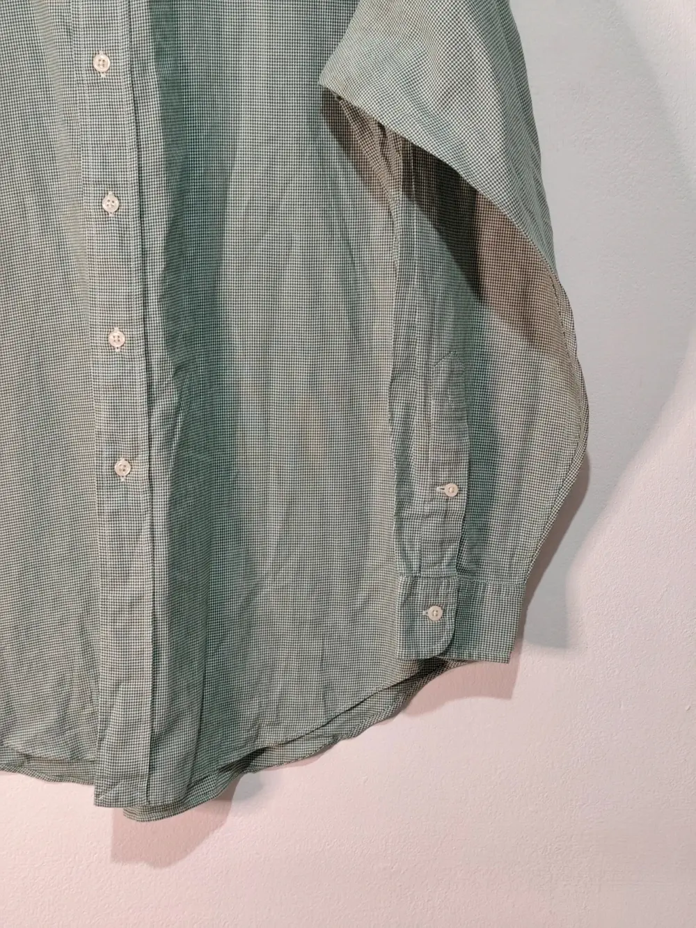 Camisa Polo Ralph Lauren Yarmouth Verde Cuadro Micro Talla XL / 16 ½ sirve para XXL ver medidas, foto 2