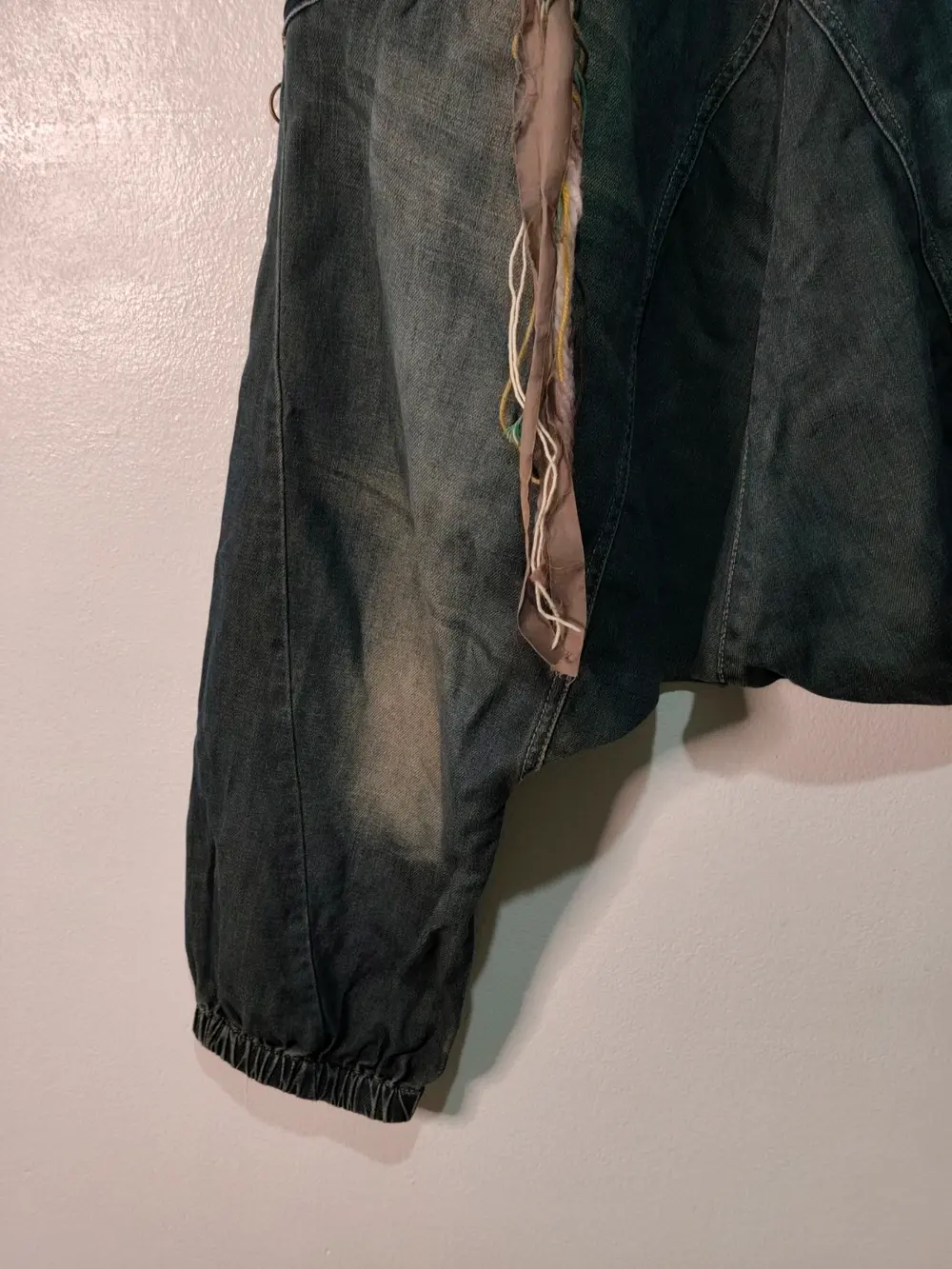 Pantalón Harén Desigual patchwork boho denim algodón lino talla S 36 ver medidas mujer, foto 2