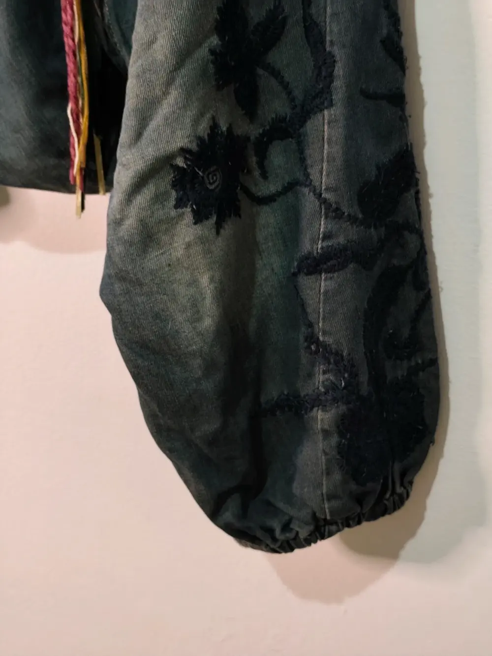 Pantalón Harén Desigual patchwork boho denim algodón lino talla S 36 ver medidas mujer, foto 3