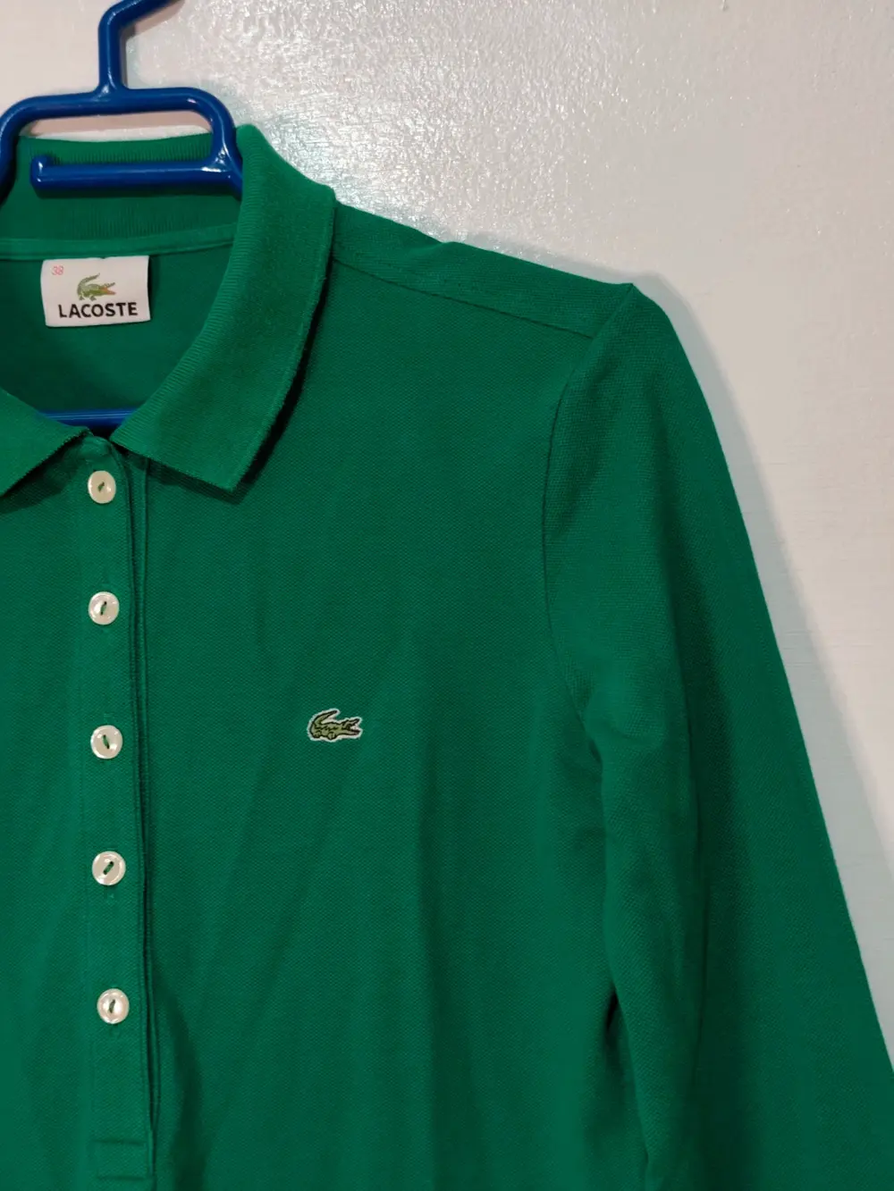 Polo Lacoste manga larga talla 38 M ver medidas, foto 4