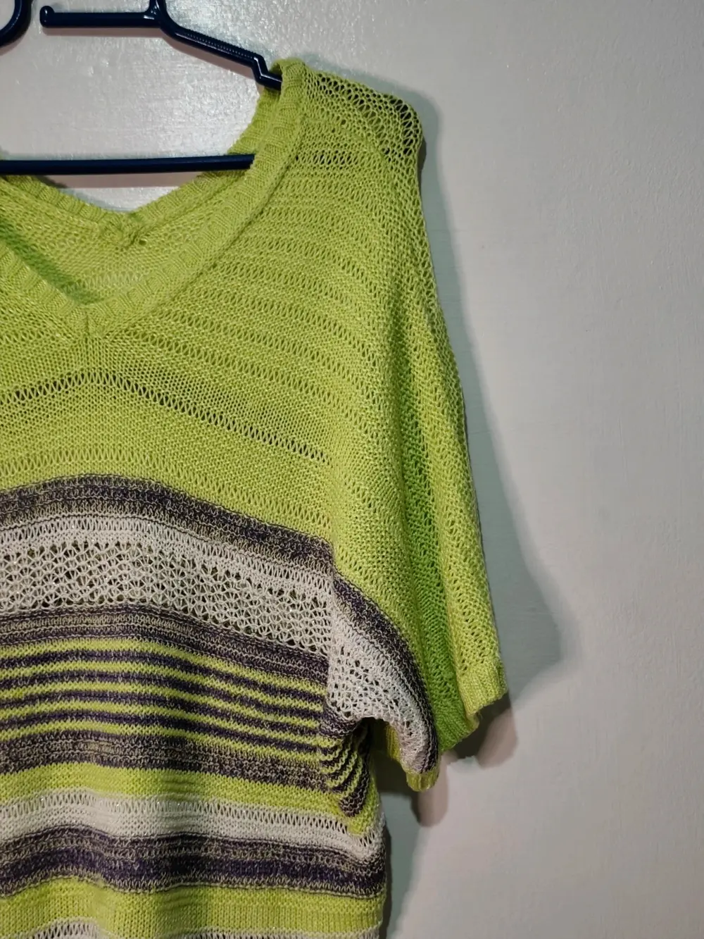 Jersey de punto Fransa manga corta a rayas talla S, foto 2