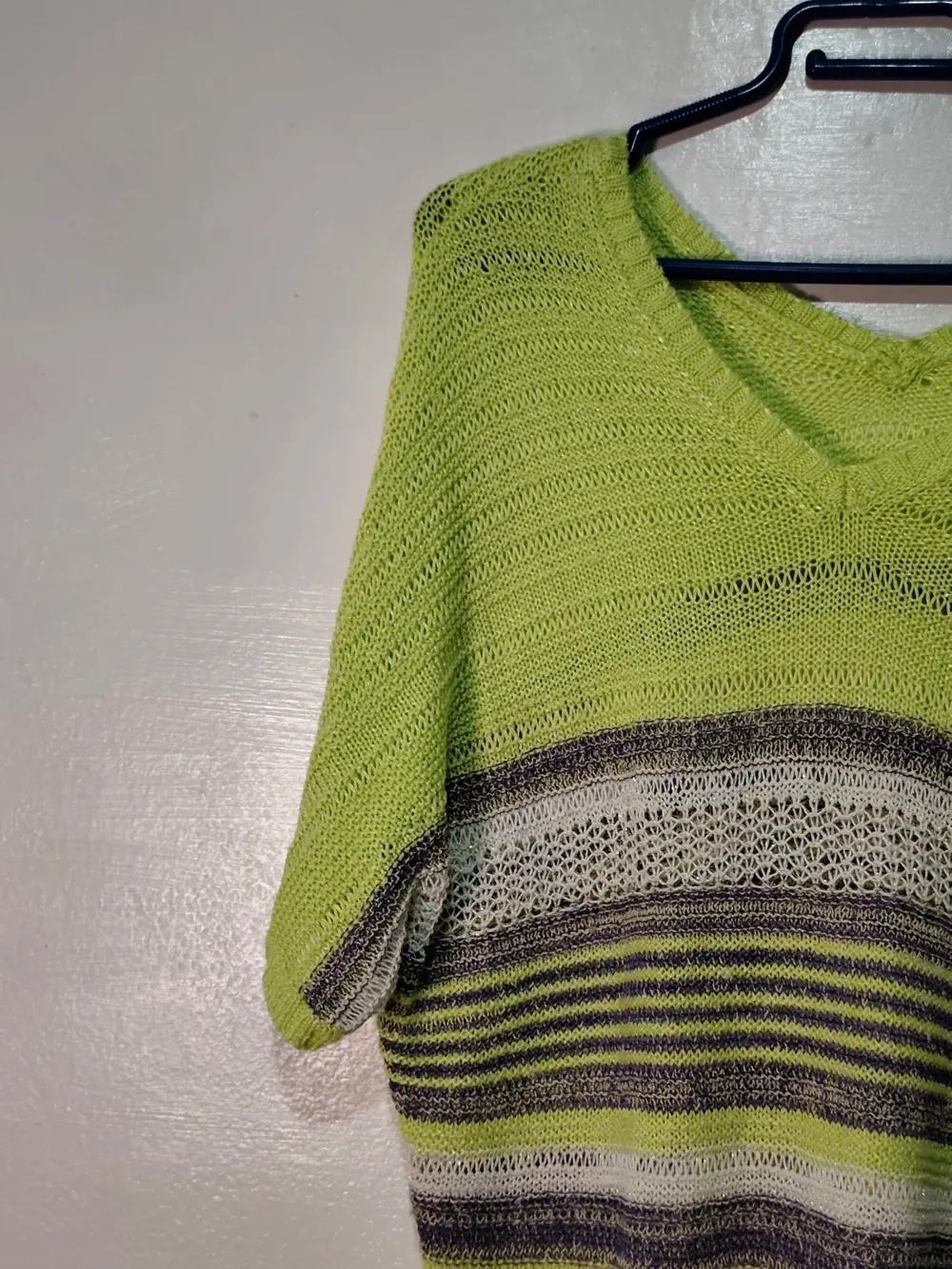 Jersey de punto Fransa manga corta a rayas talla S, foto 4
