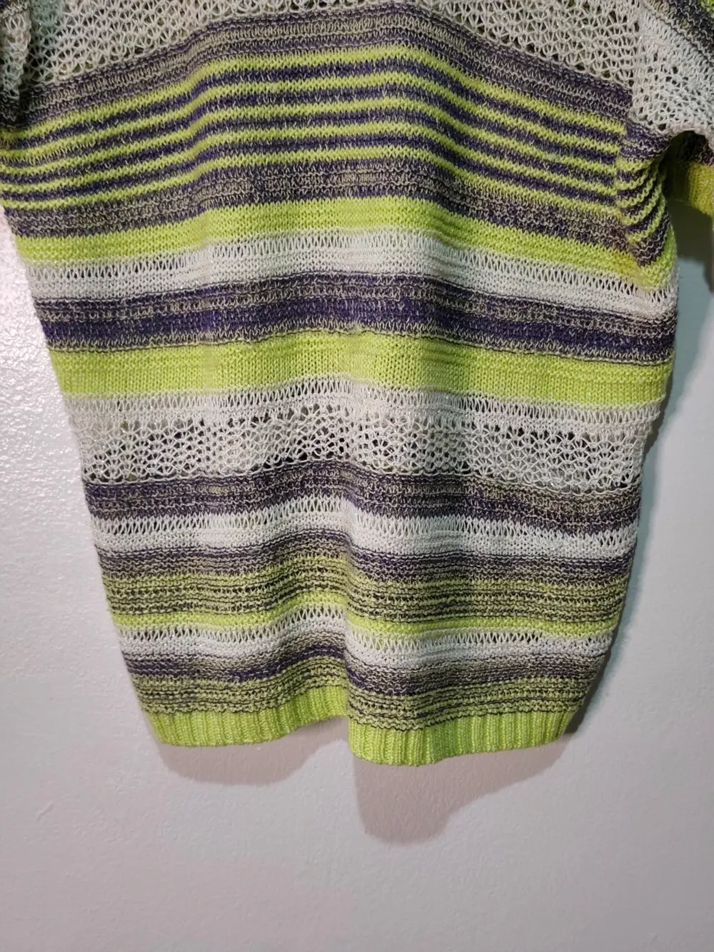 Jersey de punto Fransa manga corta a rayas talla S, foto 5