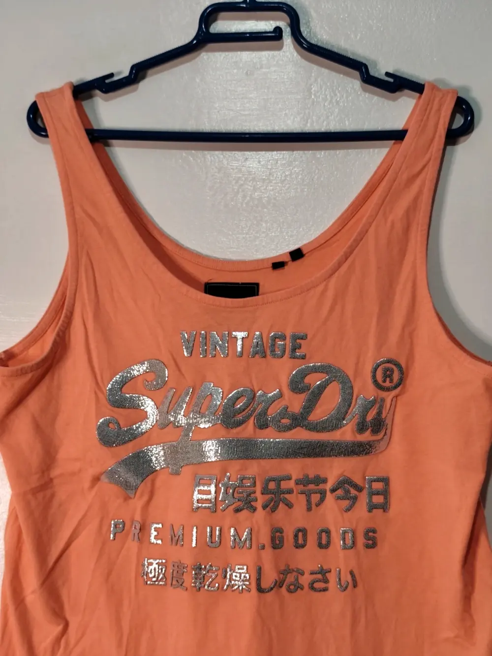 Superdry vintage logo tank top mujer coral talla 40, foto 2
