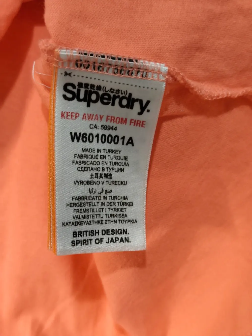 Superdry vintage logo tank top mujer coral talla 40, foto 5