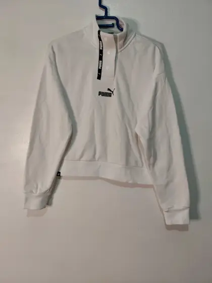 Puma sudadera crop cuello alto botones mujer talla S