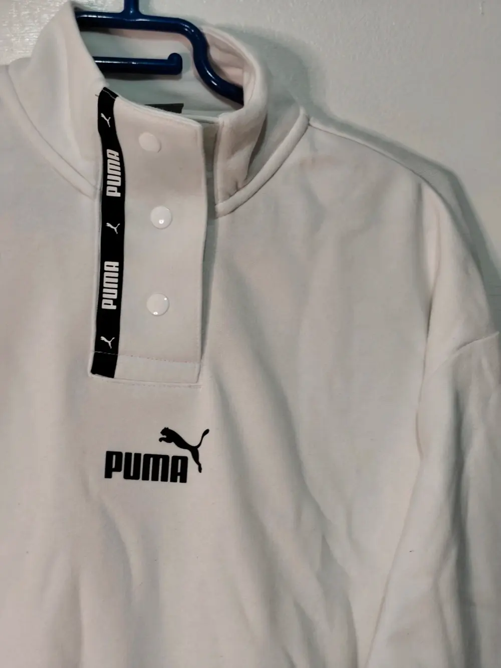 Puma sudadera crop cuello alto botones mujer talla S, foto 5