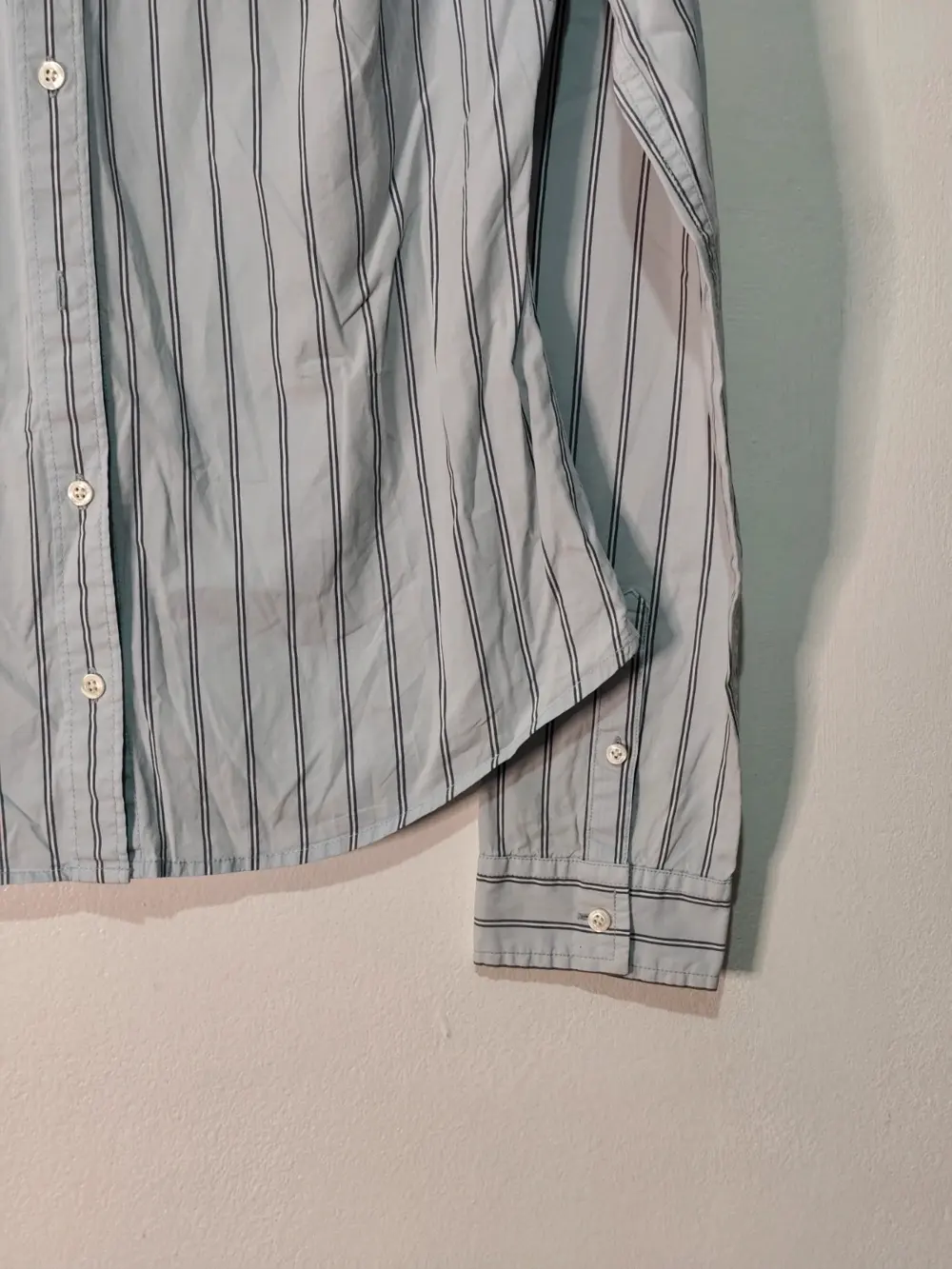 Abercrombie Fitch camisa rayas azul mujer manga larga talla M, foto 2