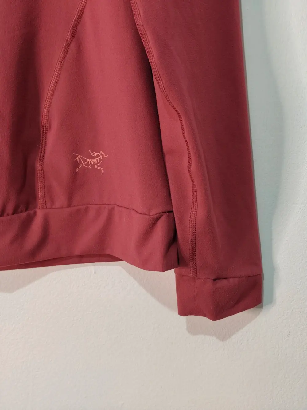 Arc'teryx sudadera capucha técnica mujer burdeos talla L, foto 2