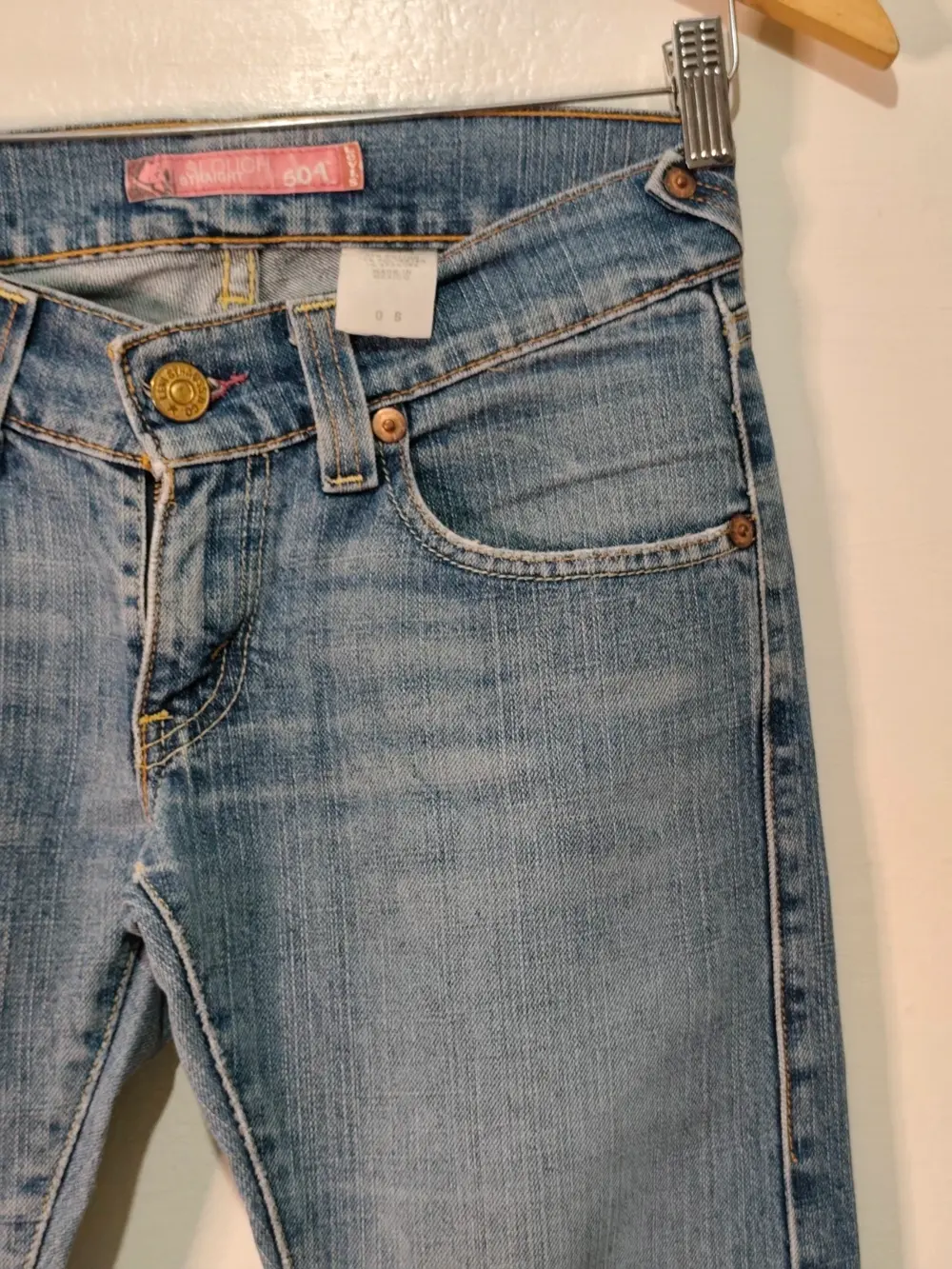 Levi's 504 slouch straight low rise vintage w0 talla XS sirve para S ver medidas, foto 4