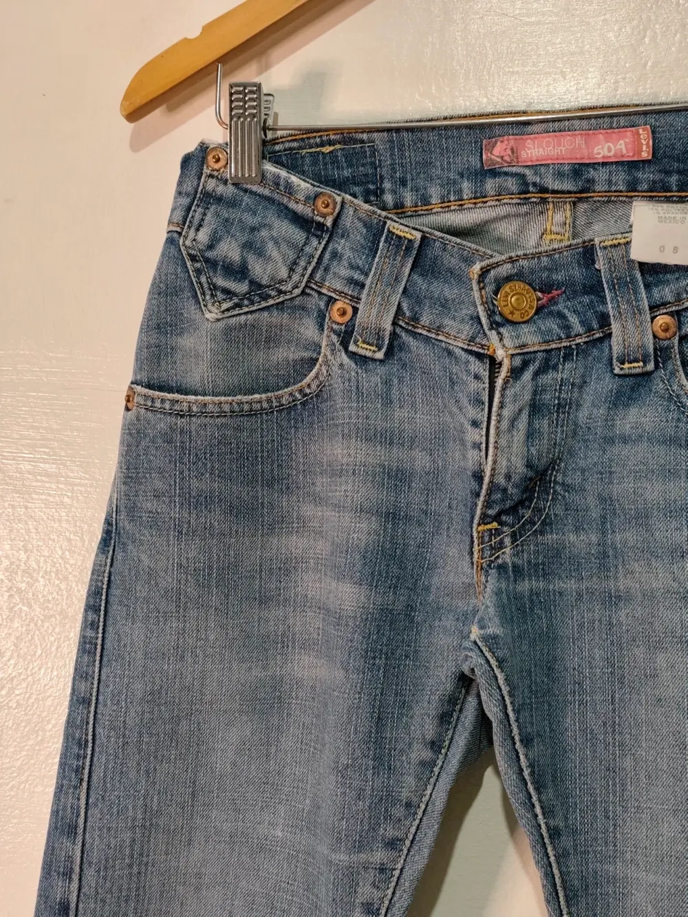 Levi's 504 slouch straight low rise vintage w0 talla XS sirve para S ver medidas, foto 5