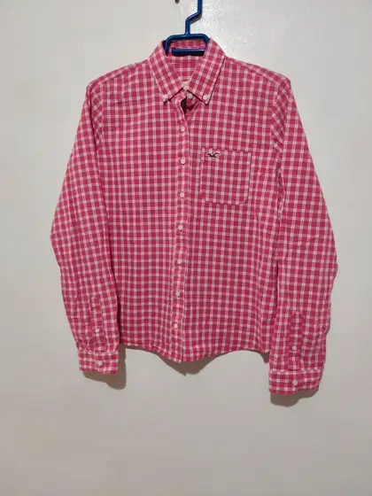 Hollister camisa manga larga a cuadros mujer talla M ver medidas