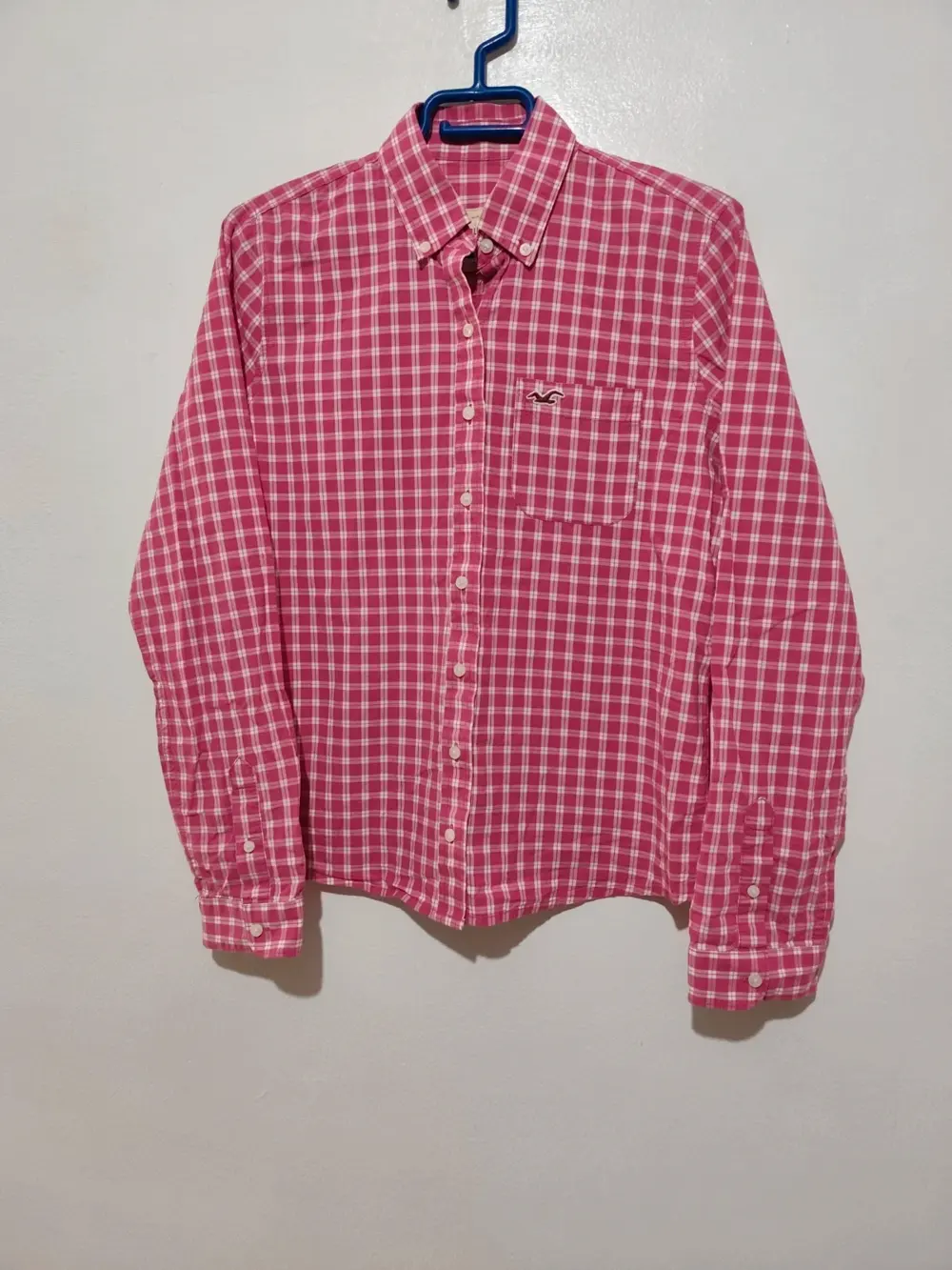 Hollister camisa manga larga a cuadros mujer talla M ver medidas