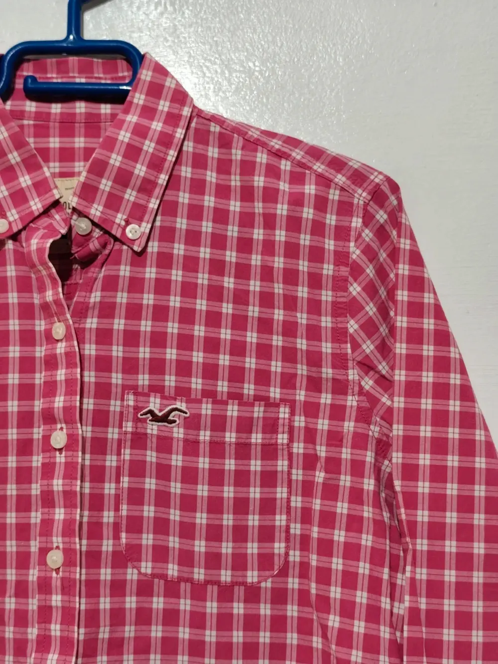 Hollister camisa manga larga a cuadros mujer talla M ver medidas, foto 2