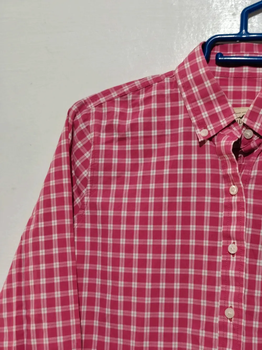 Hollister camisa manga larga a cuadros mujer talla M ver medidas, foto 3