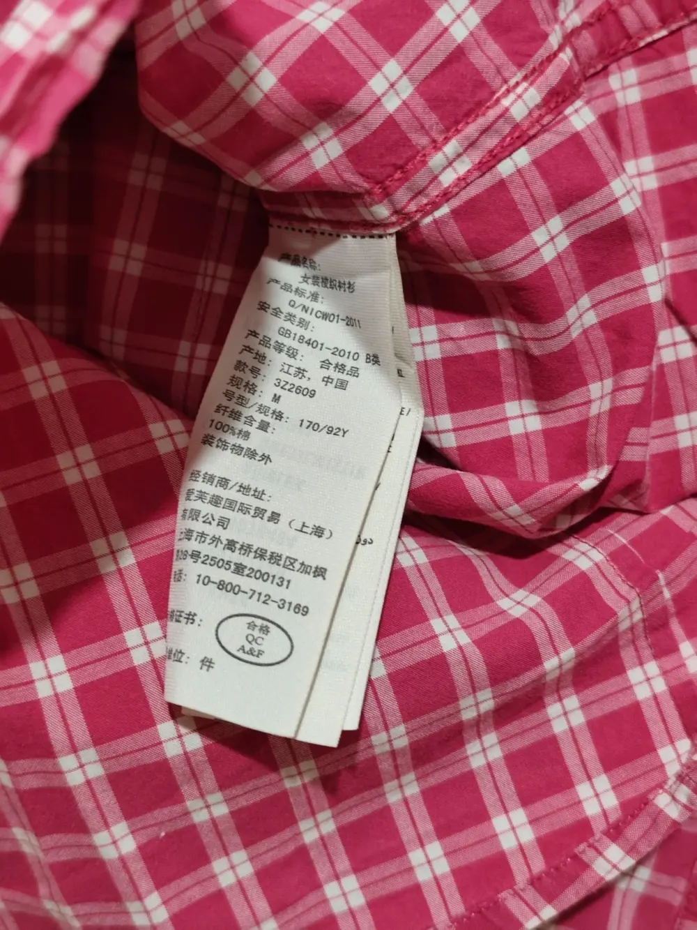 Hollister camisa manga larga a cuadros mujer talla M ver medidas, foto 5