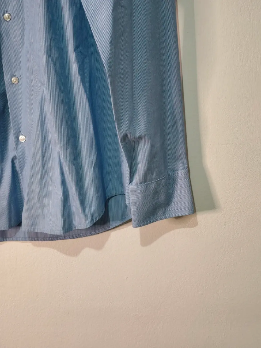 Camisa boss hugo boss gregory regular fit easy iron azul rayas finas talla 40 15.7, foto 2