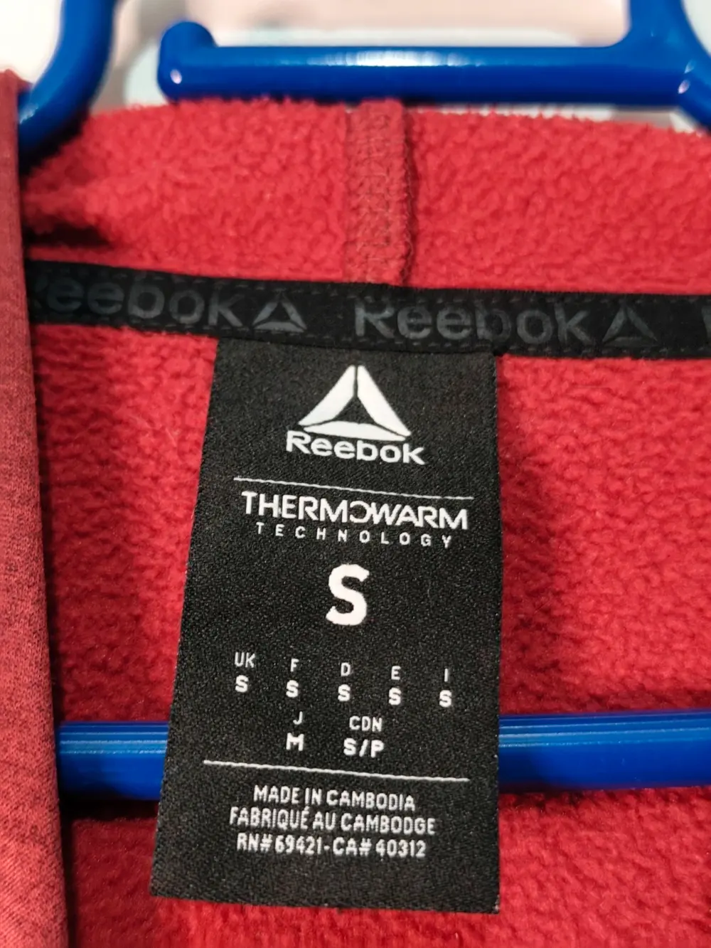 Sudadera forro polar Reebok Thermowarm talla S, foto 5