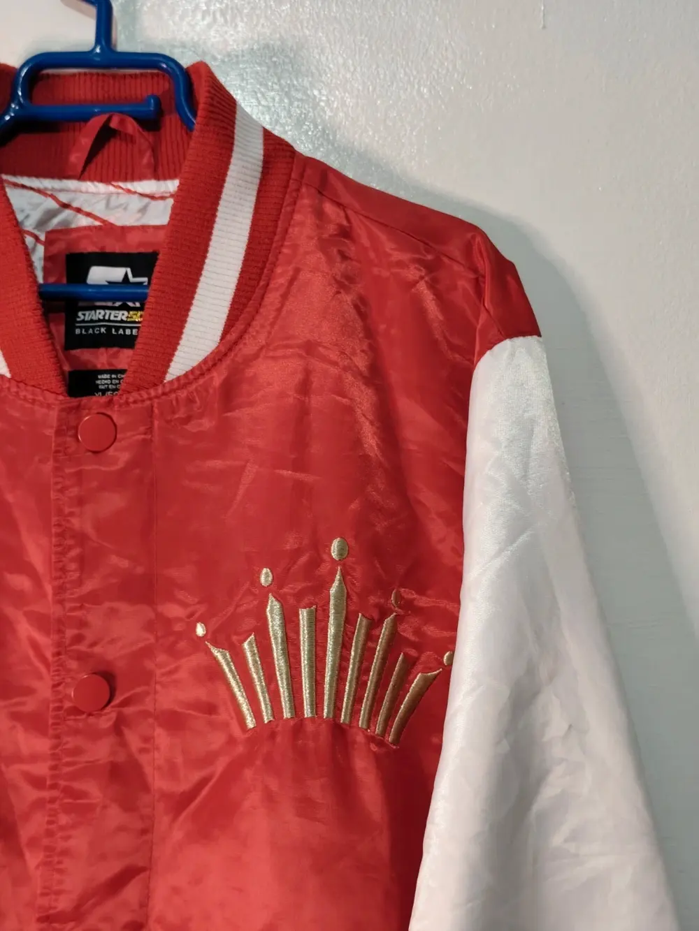 Chaqueta bomber starter x budweiser 50 black label talla XL ver medidas, foto 4