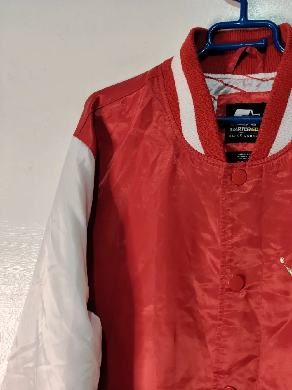 Chaqueta bomber starter x budweiser 50 black label talla XL ver medidas, foto 5