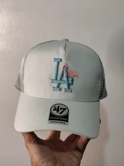 Gorra Los Angeles Dodgers Trucker Flamenco 47 Brand talla única ajustable adulto unisex