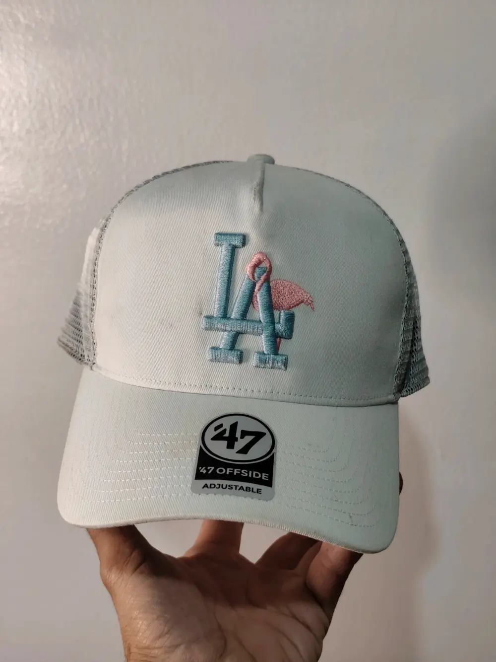 Gorra Los Angeles Dodgers Trucker Flamenco 47 Brand talla única ajustable adulto unisex