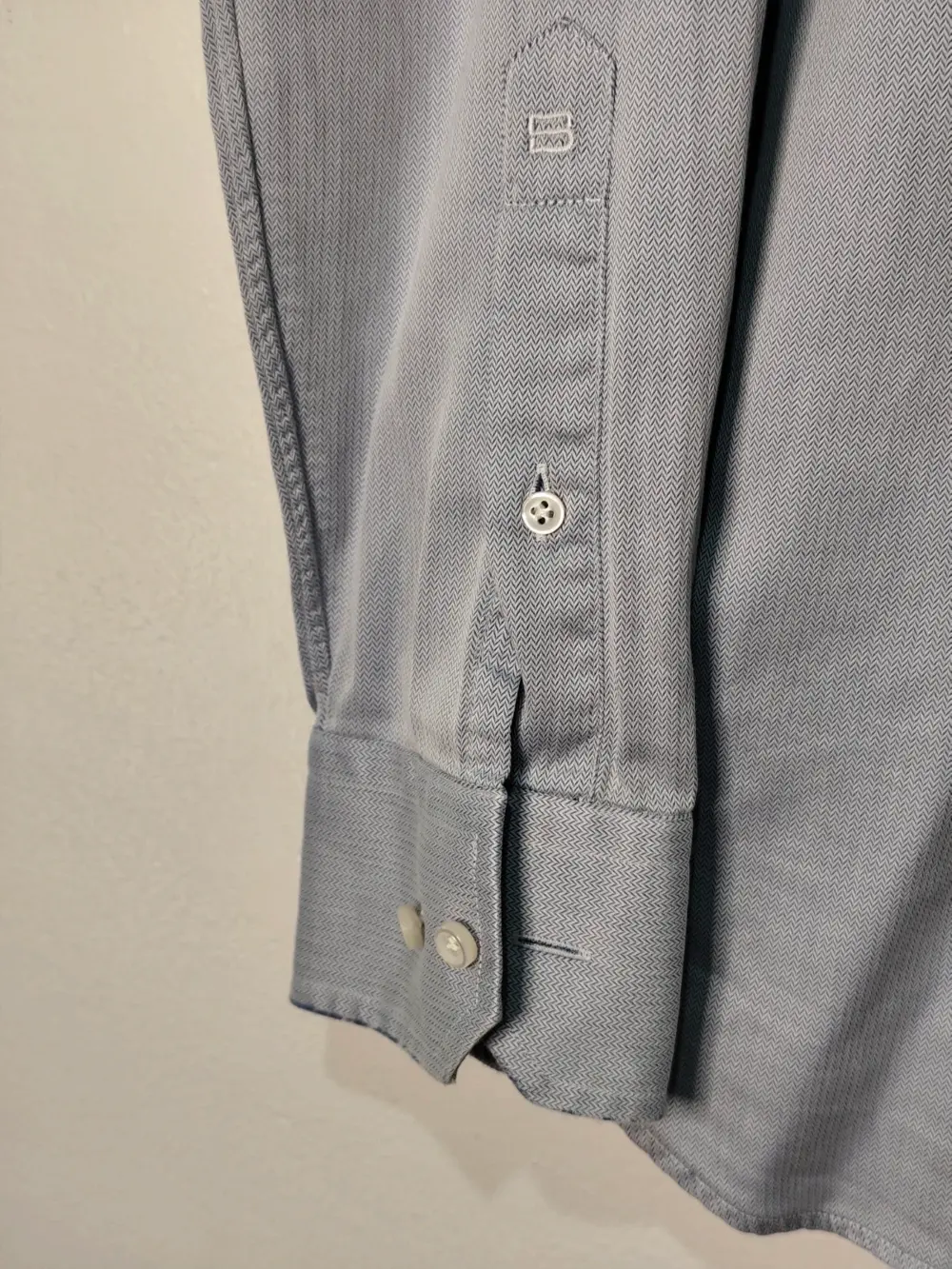 Camisa manga larga Hugo Boss Selection Azul Claro Espiga Talla L / 41, foto 5