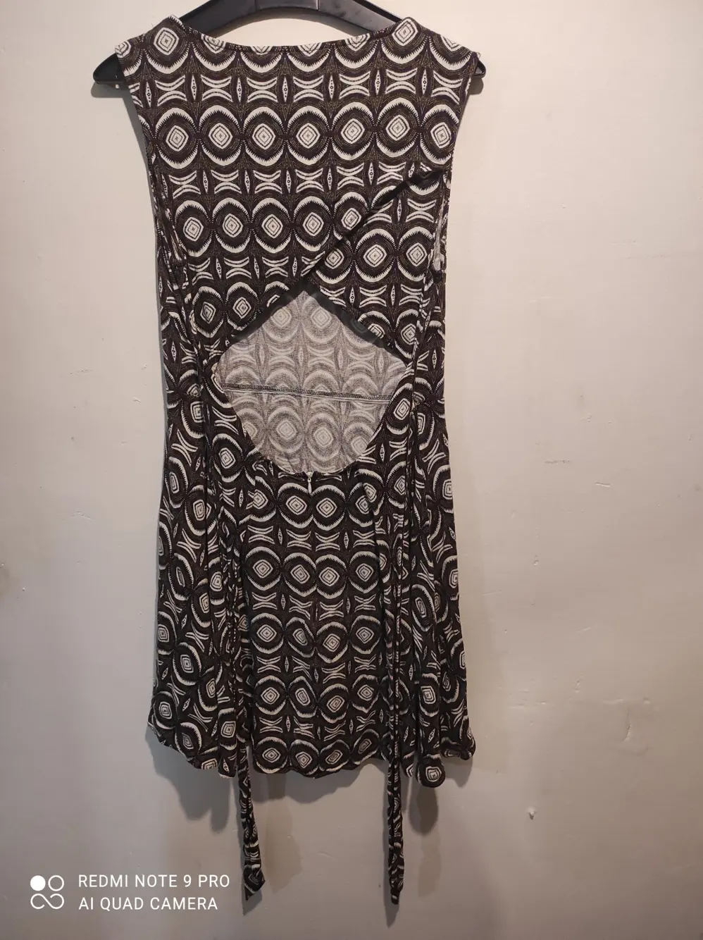 Vestido estampado semi abierto por detras con cremallera muy Bonito, foto 5