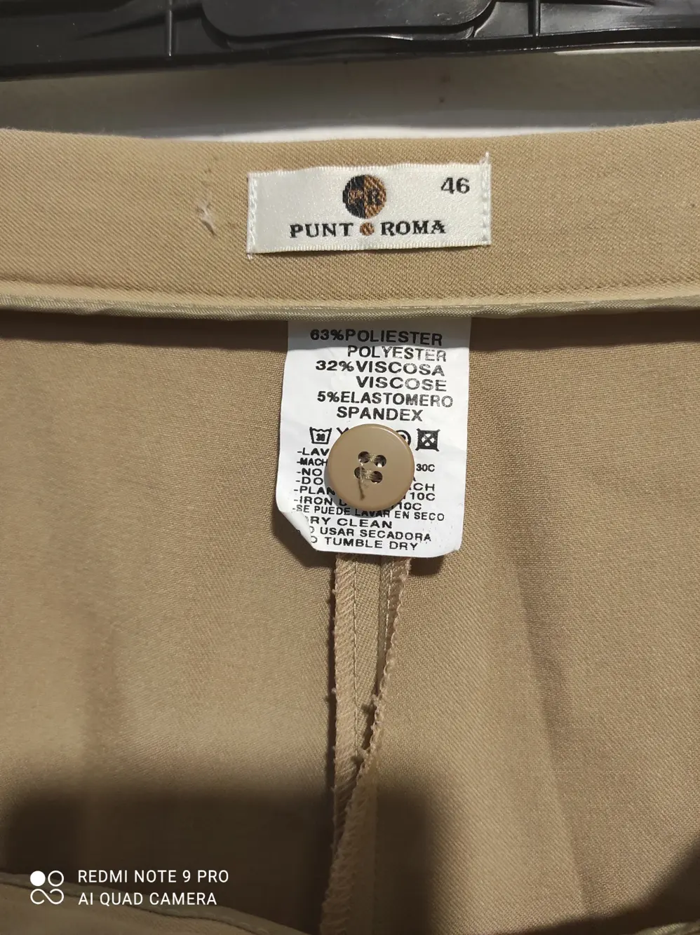 Pantalon liso punt Roma talla 46, foto 4