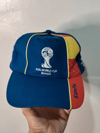 Gorra españa mundial brasil 2014 fifa world cup oficial azul bandera talla única
