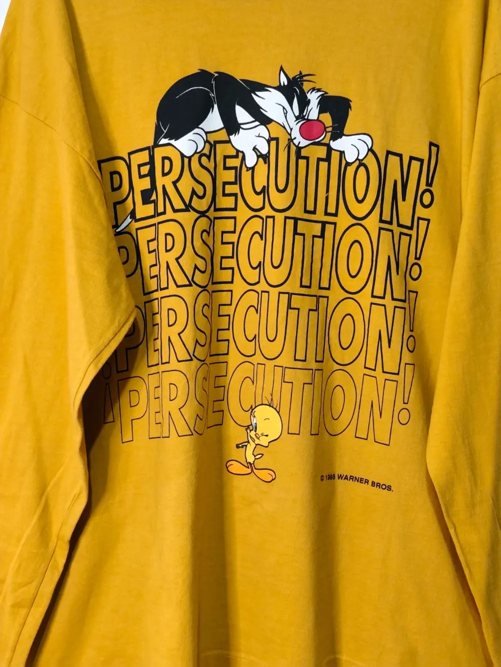 Camiseta vintage Looney Tunes año 1996 Silvestre Piolín talla L ver medidas, foto 2