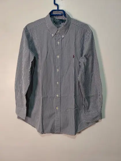 Camisa a rayas manga larga Polo Ralph Lauren talla L ver medidas