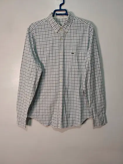 Camisa manga larga Lacoste Classic Fit de Cuadros Talla 40 M/L