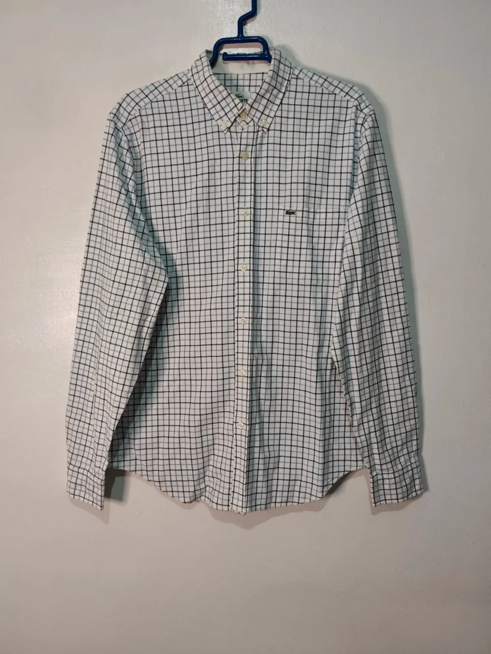 Camisa manga larga Lacoste Classic Fit de Cuadros Talla 40 M/L