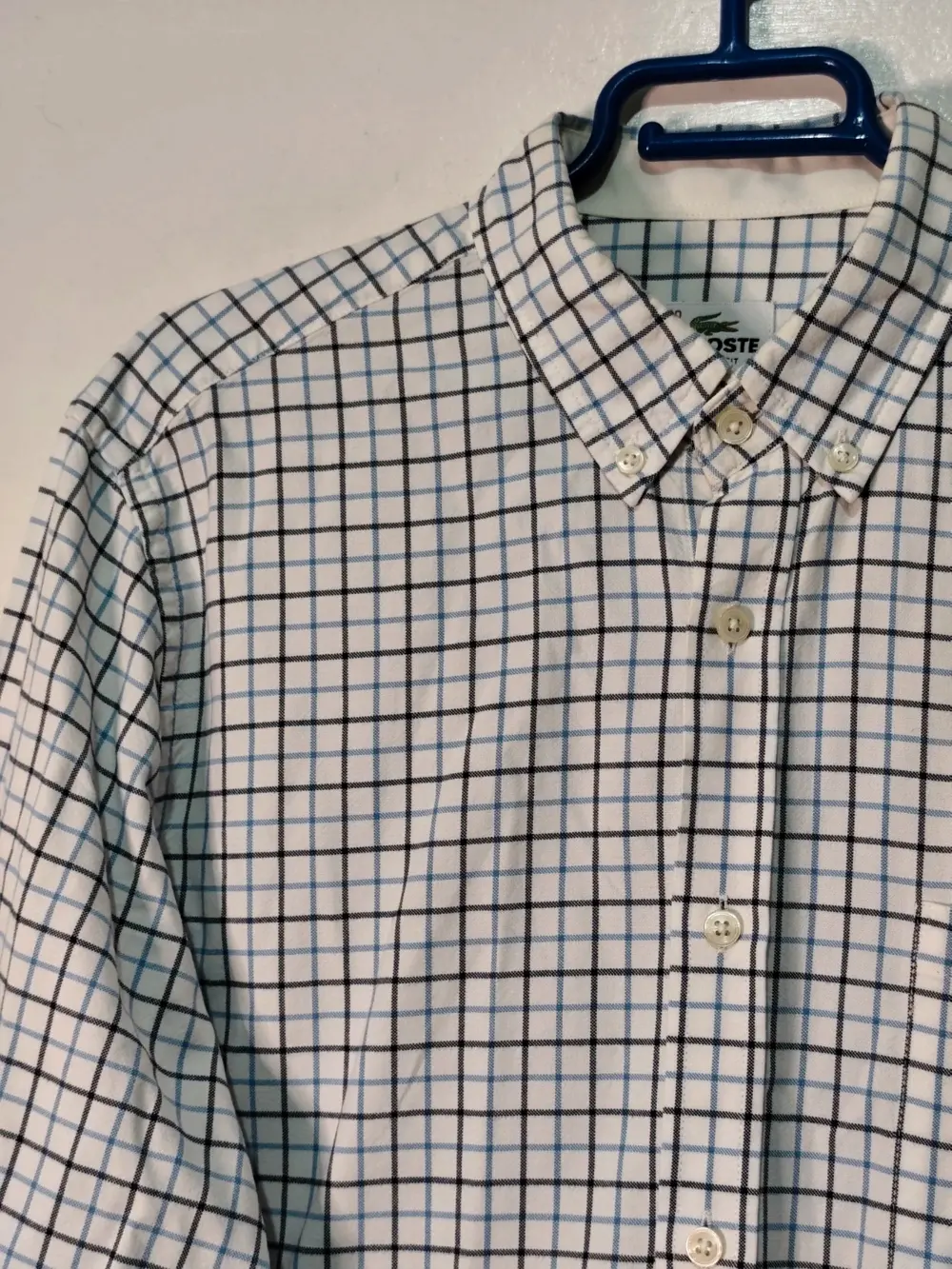 Camisa manga larga Lacoste Classic Fit de Cuadros Talla 40 M/L, foto 5