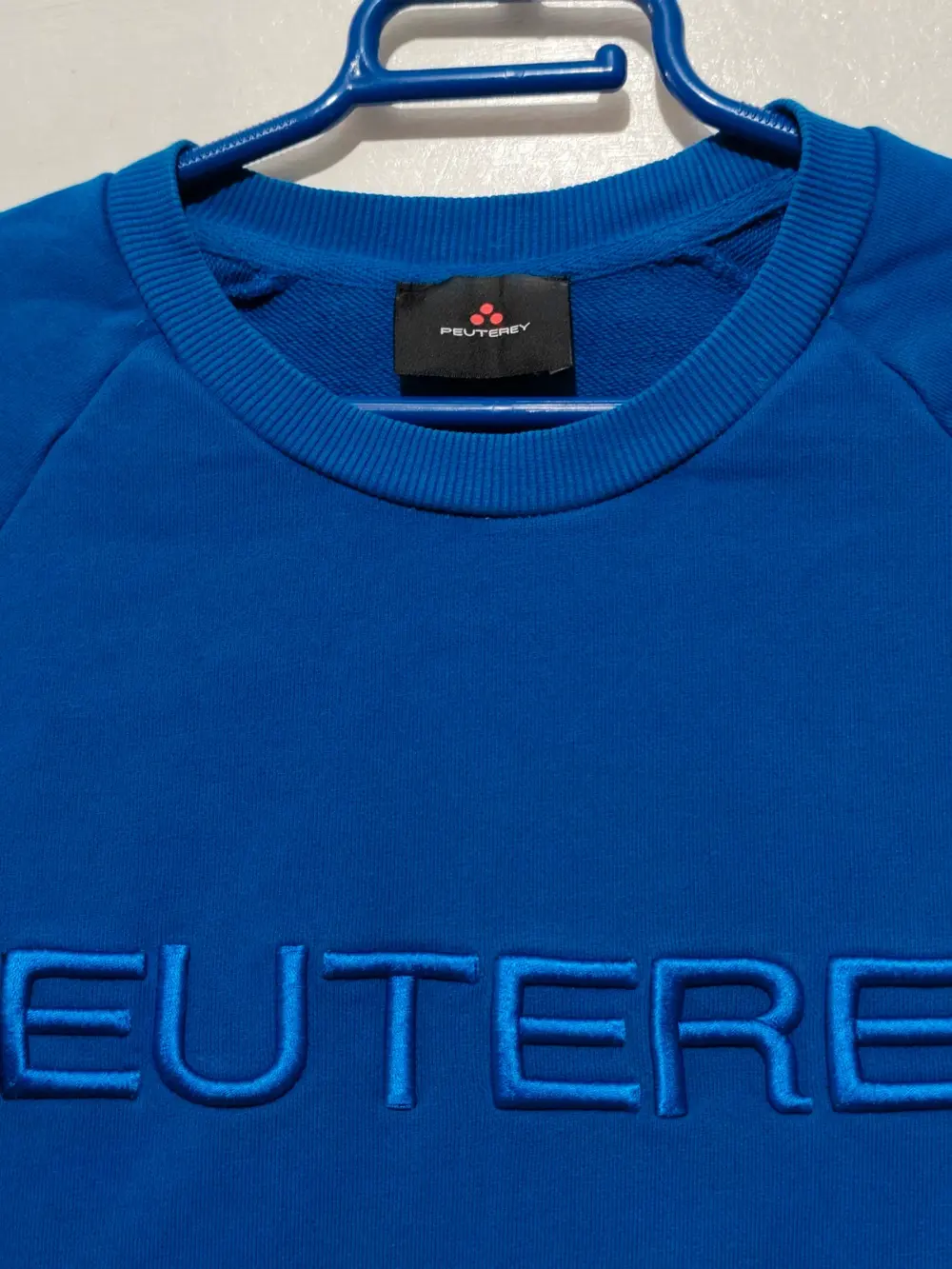 Sudadera Peuterey Azul Eléctrico Logo Bordado Talla S, foto 4
