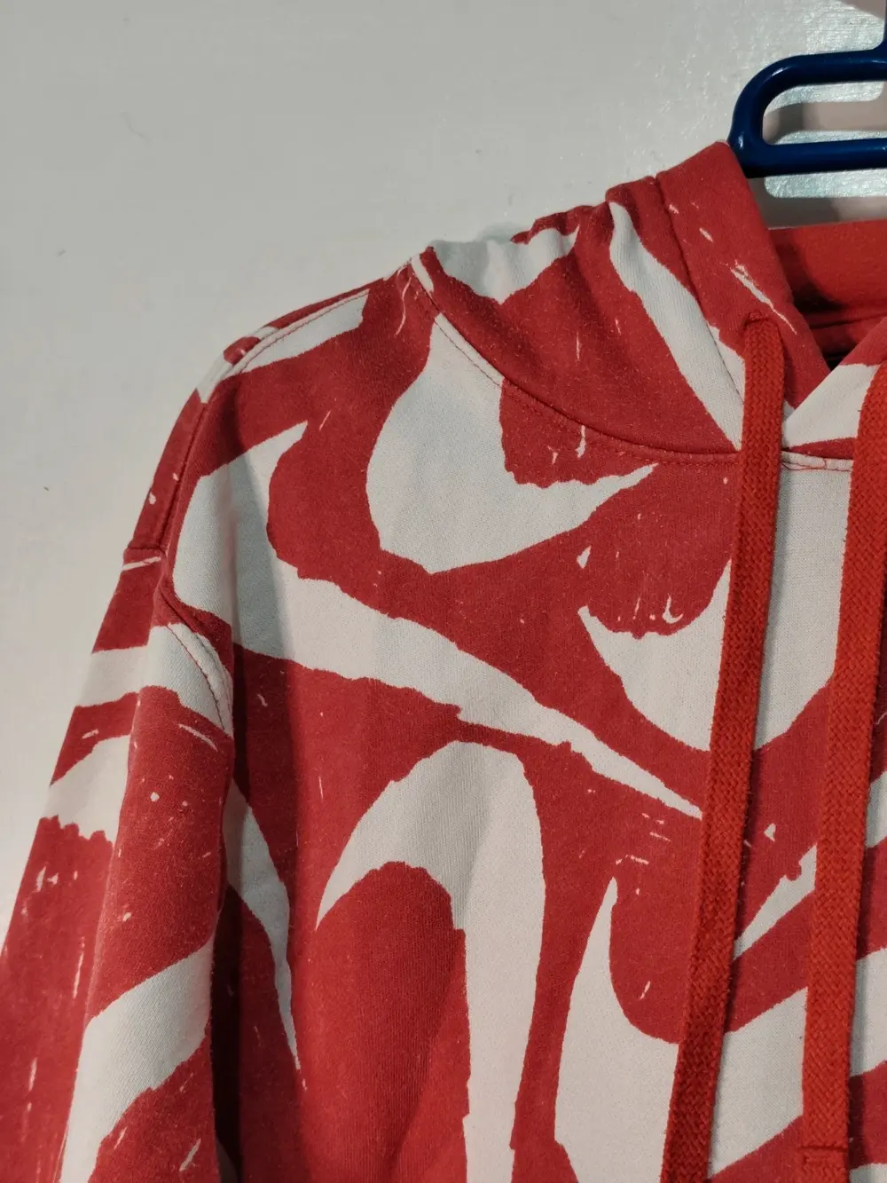 Sudadera con Capucha Nike All-Over Swoosh Print Roja/Blanca - Talla XS, foto 5