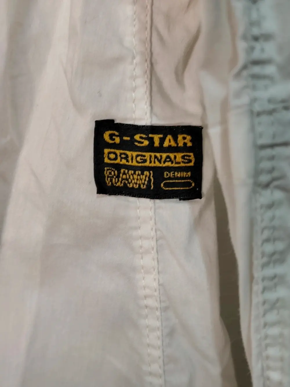 Camisa G-Star RAW Motor 5620 Slim - Talla S - Blanco / Hueso, foto 3