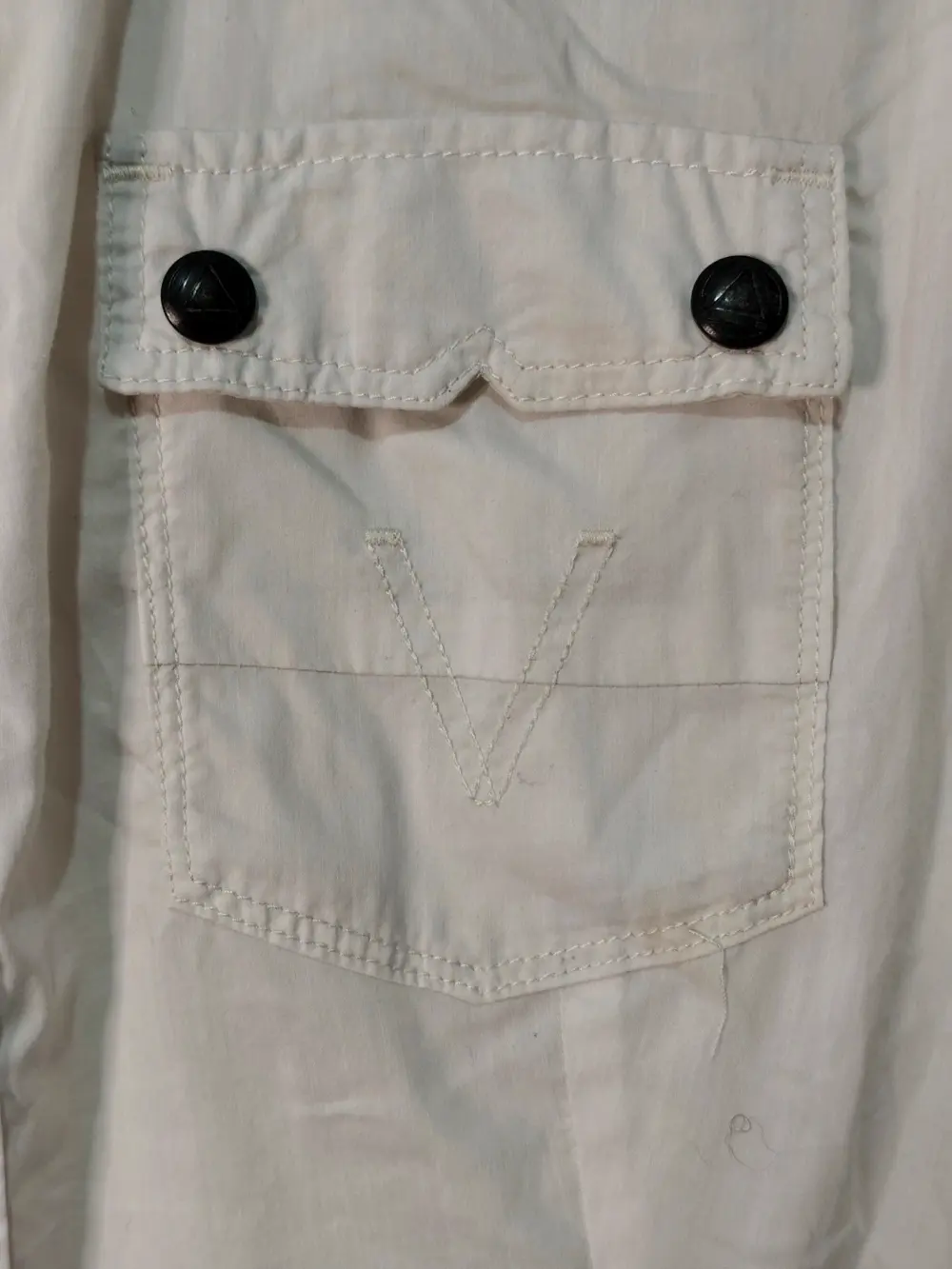 Camisa G-Star RAW Motor 5620 Slim - Talla S - Blanco / Hueso, foto 4